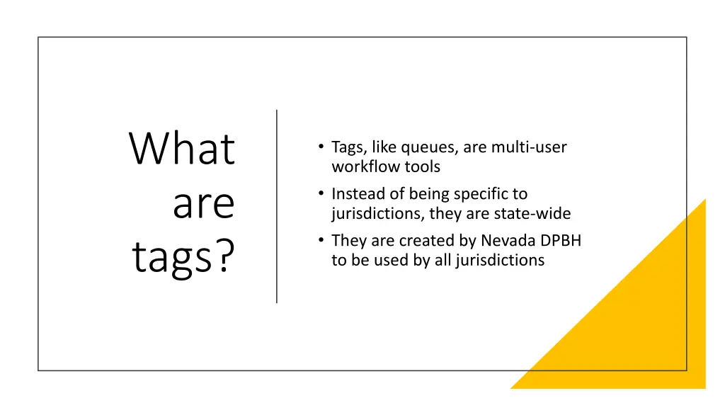 what are tags