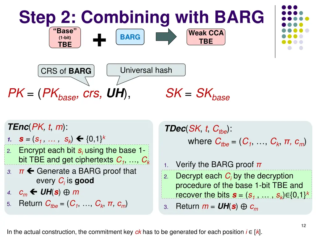 step 2 combining with barg