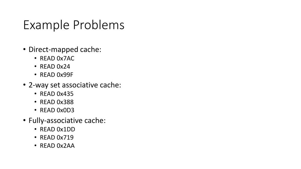 example problems 1