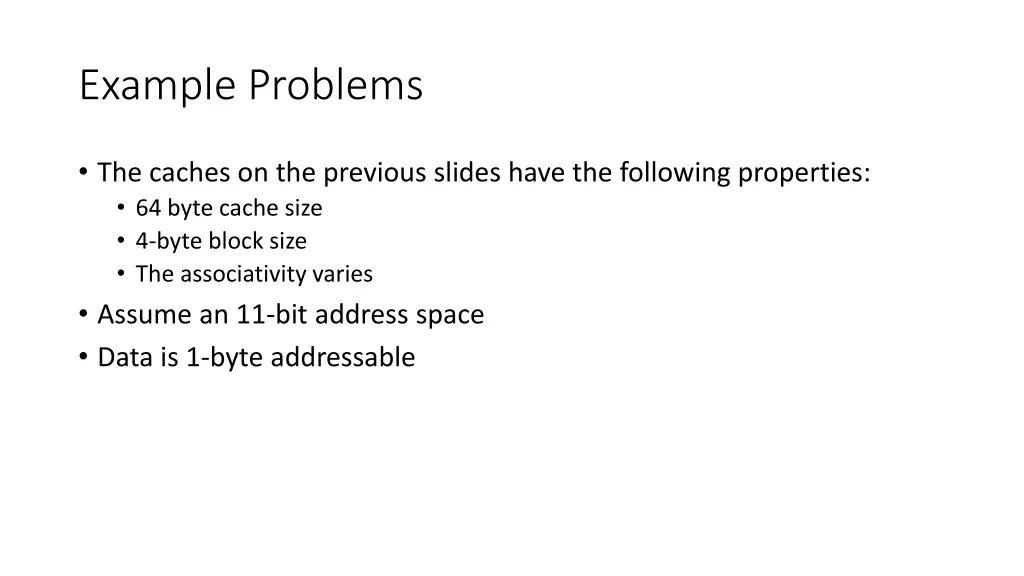 example problems