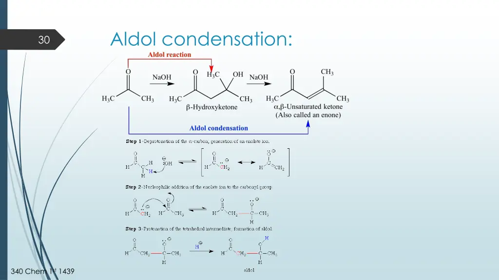 aldol condensation