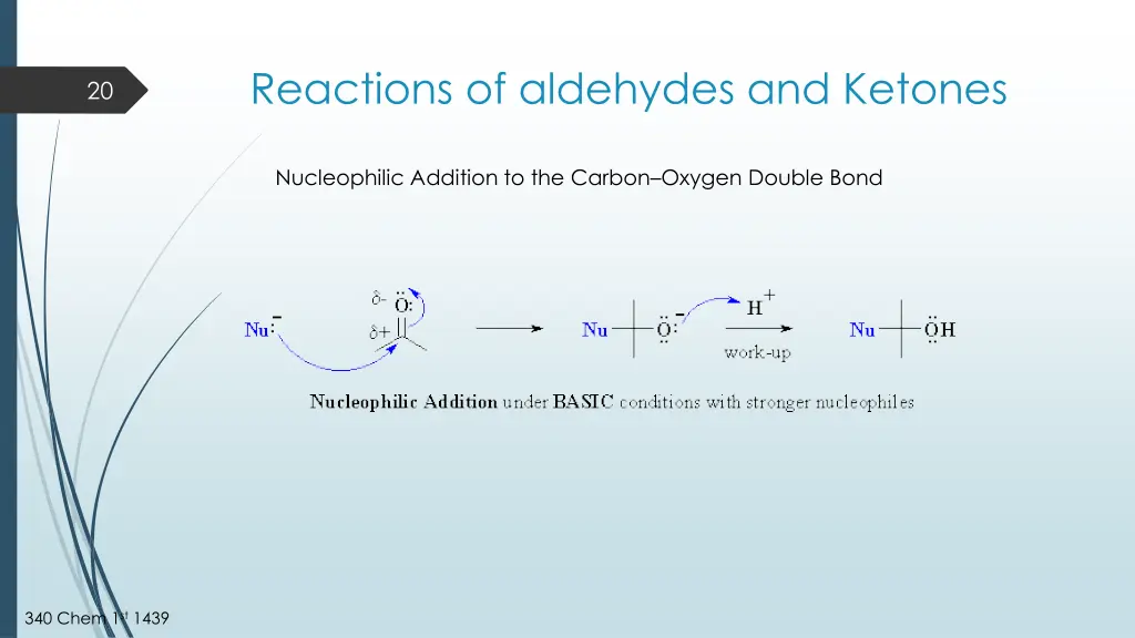 reactions of aldehydes and ketones