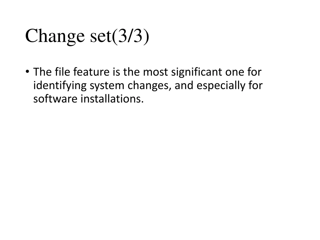 change set 3 3