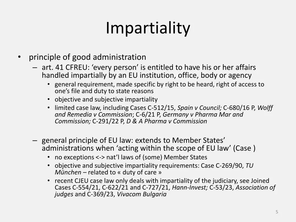 impartiality 1
