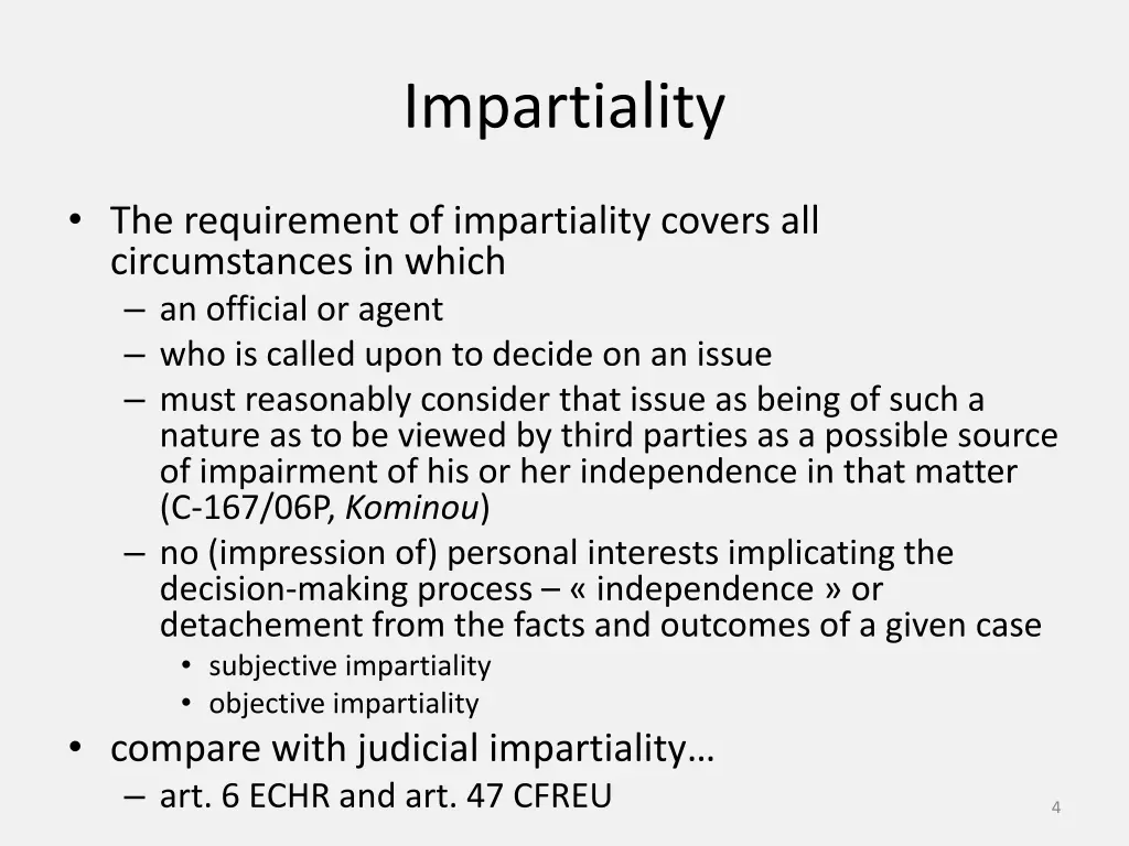 impartiality