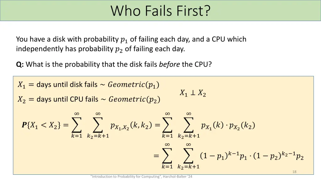 who fails first 1