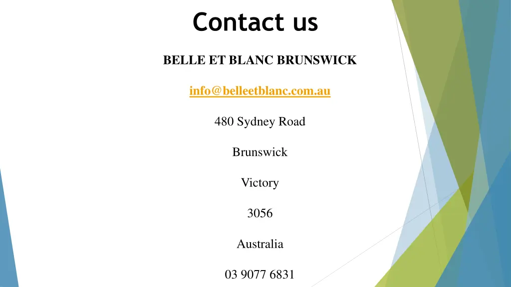 contact us