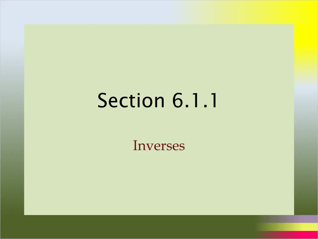 section 6 1 1