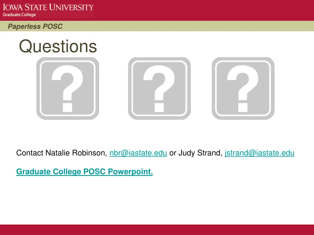 paperless posc questions