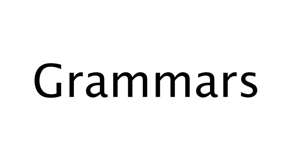 grammars