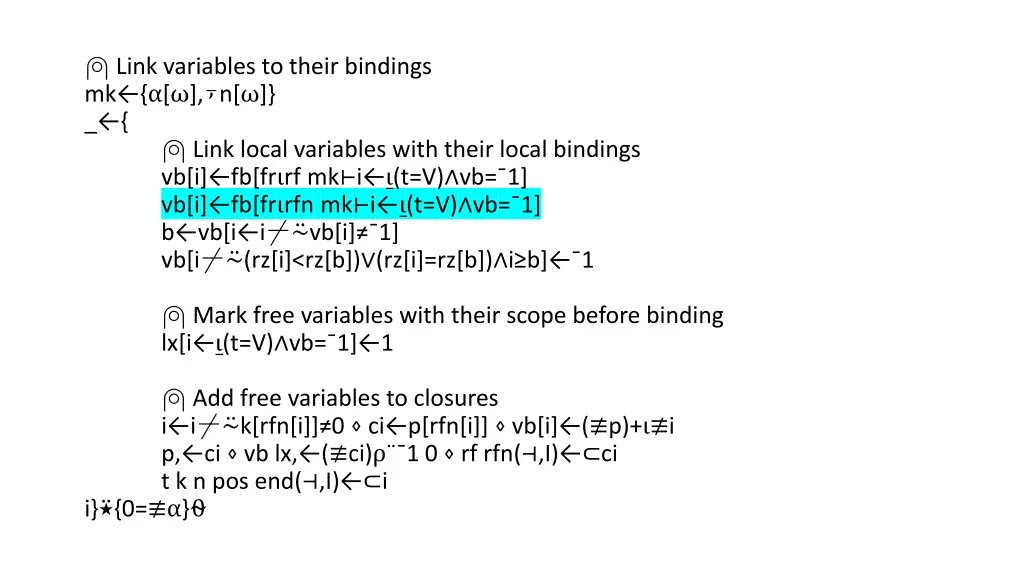 link variables to their bindings mk n link local 2