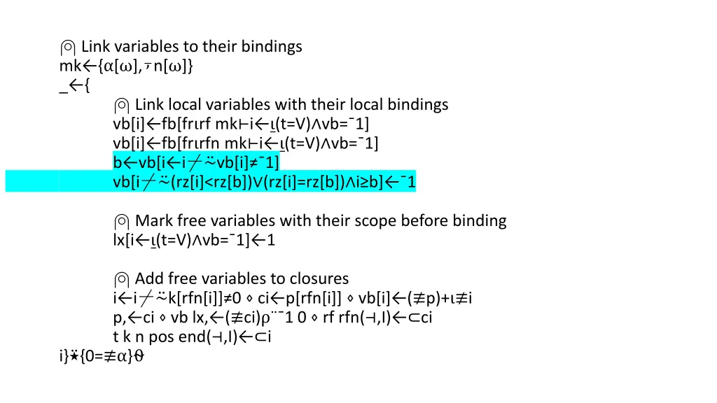 link variables to their bindings mk n link local 3