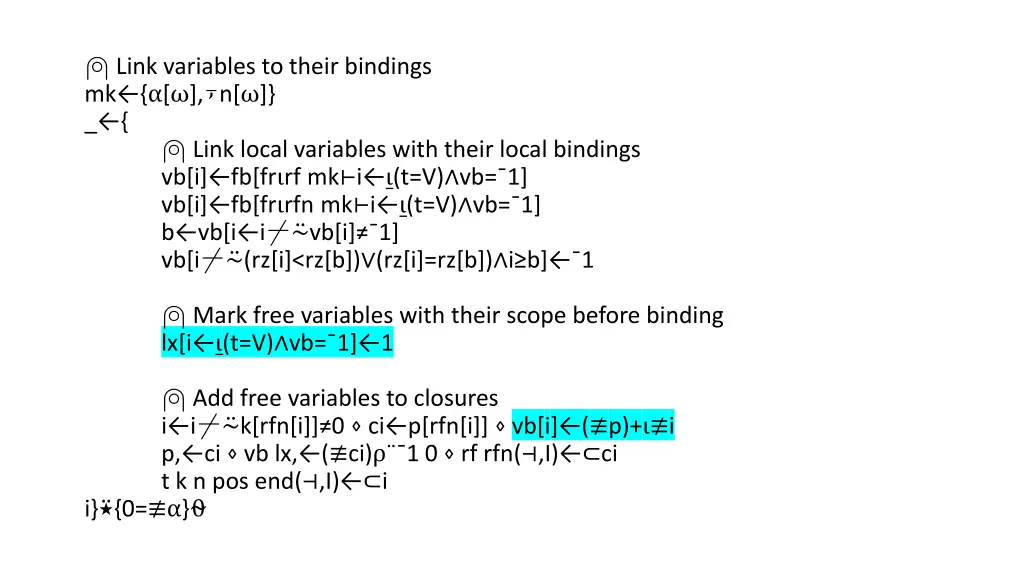 link variables to their bindings mk n link local 4