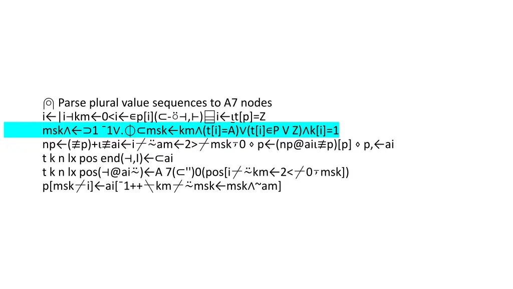 parse plural value sequences to a7 nodes 2