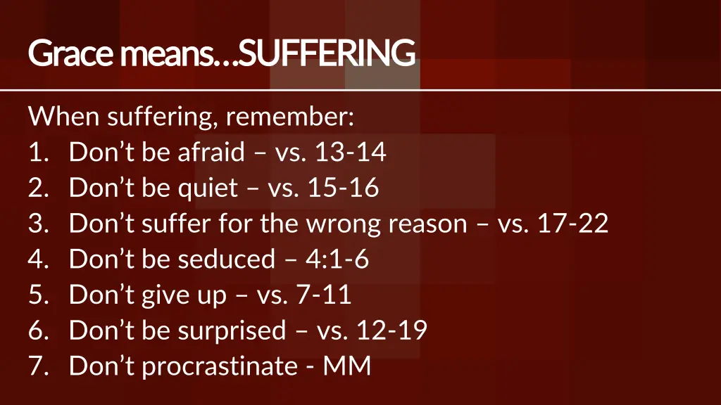 grace means suffering grace means suffering