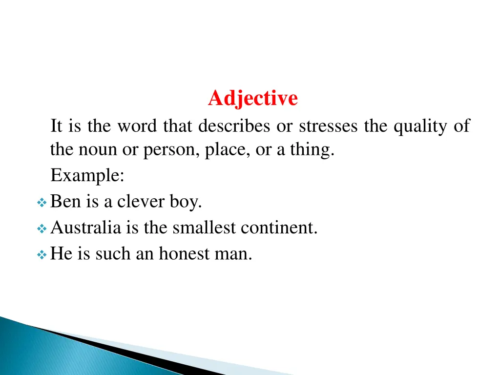adjective