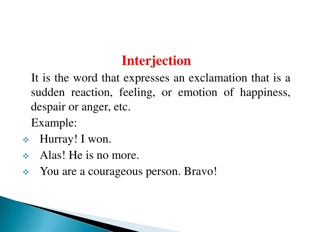 interjection
