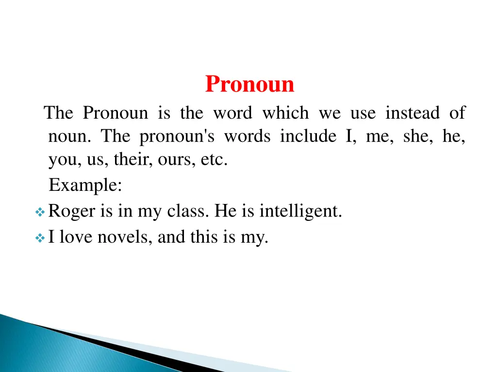 pronoun