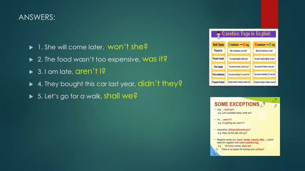 answers