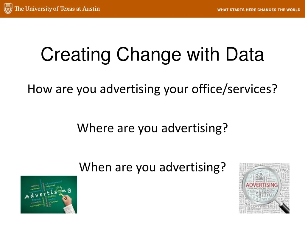 creating change with data