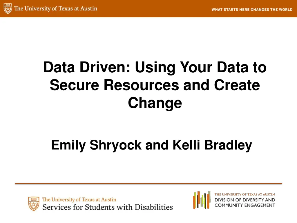 data driven using your data to secure resources