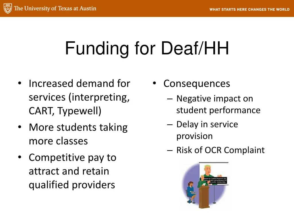funding for deaf hh