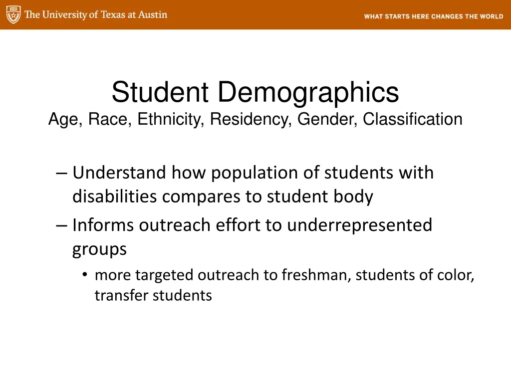 student demographics age race ethnicity residency
