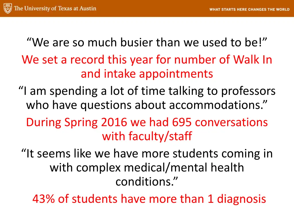 we are so much busier than we used