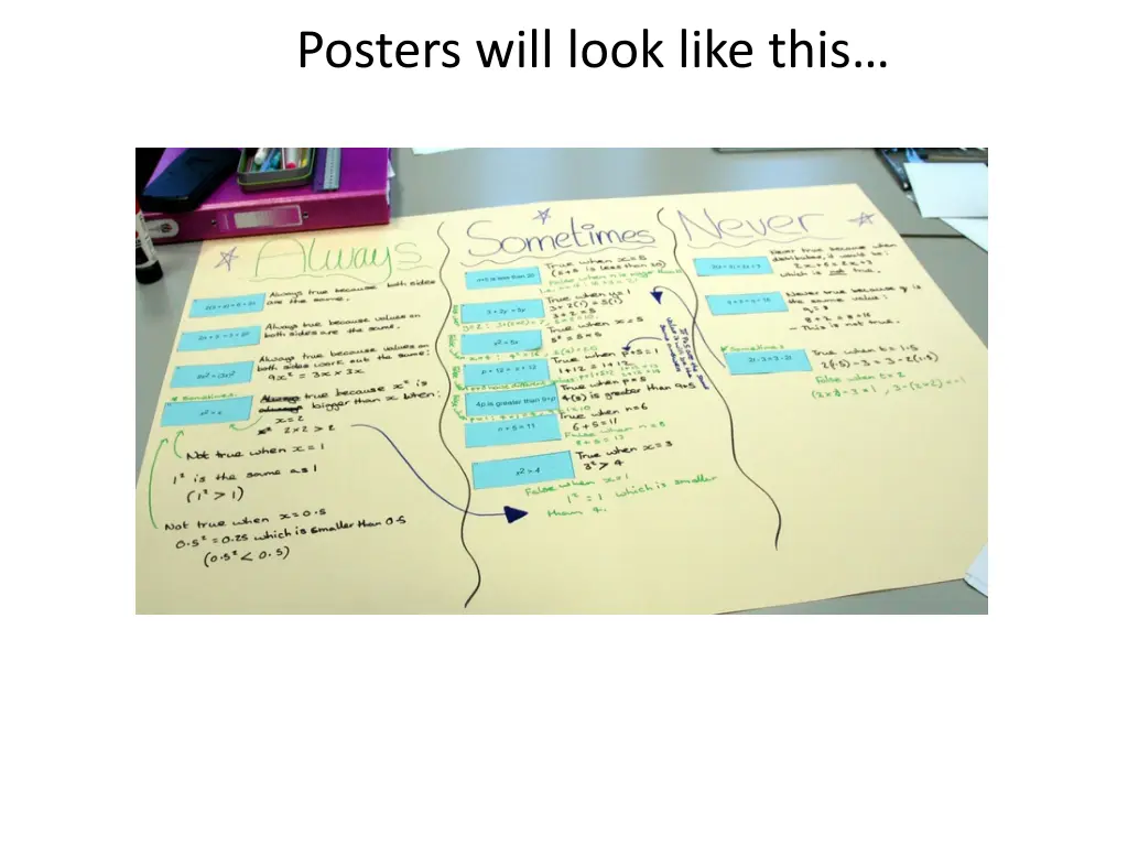 posters will look like this