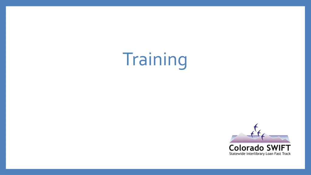 training