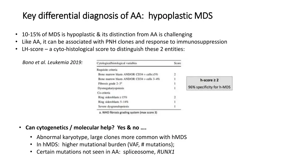 key differential diagnosis of aa key differential