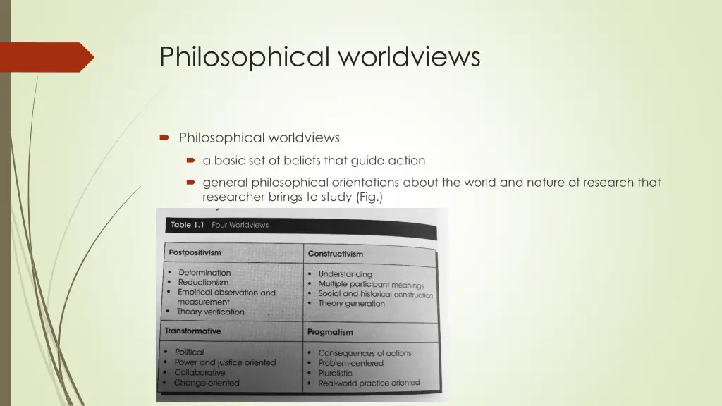 philosophical worldviews