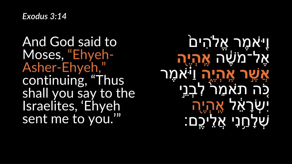 exodus 3 14