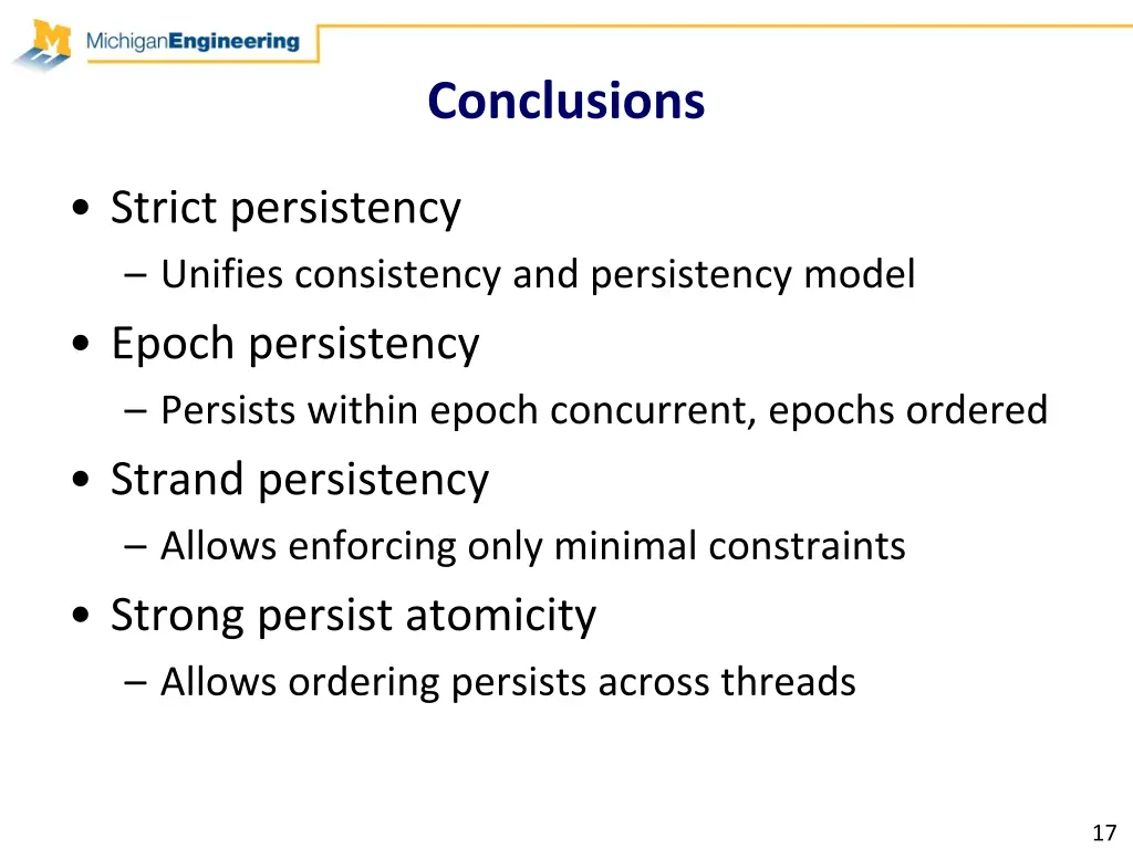 conclusions