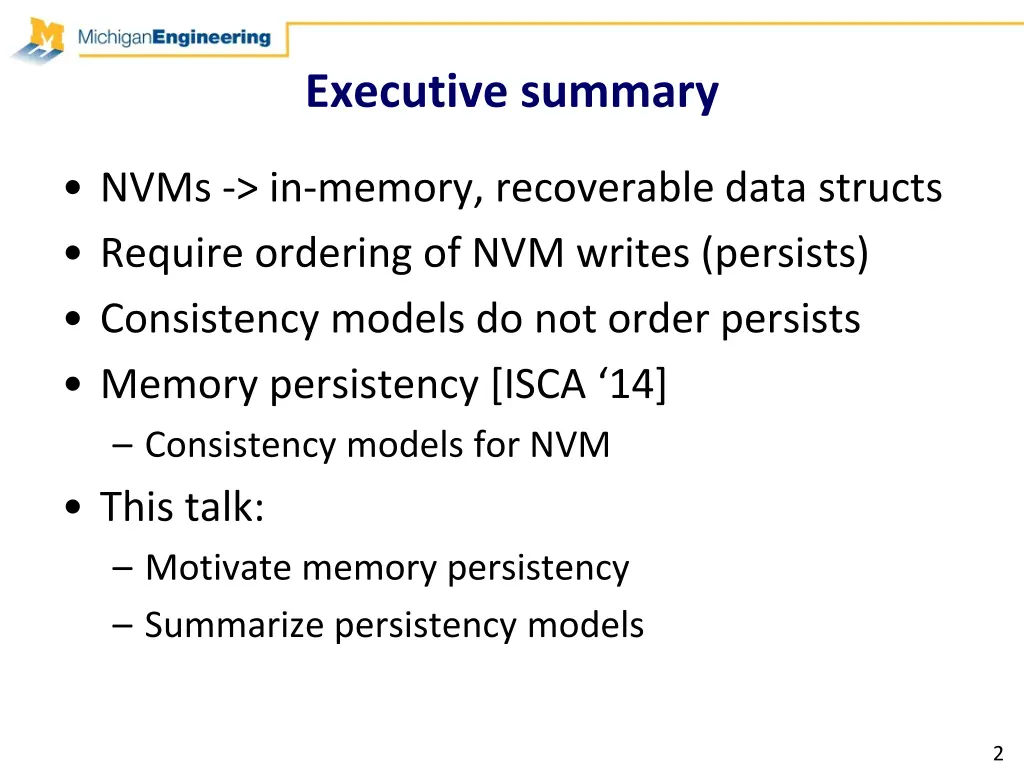executive summary