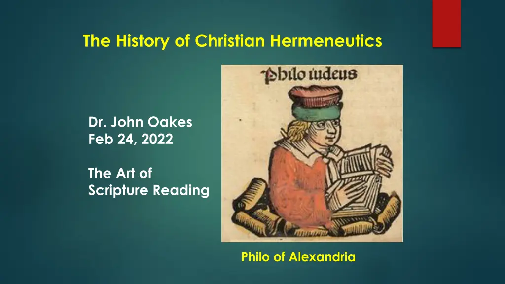 the history of christian hermeneutics