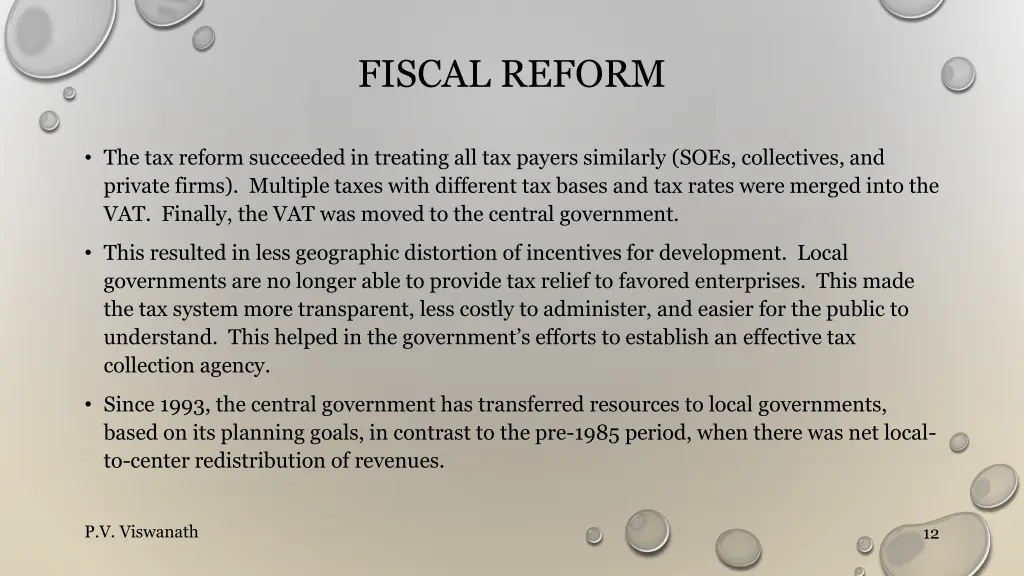 fiscal reform