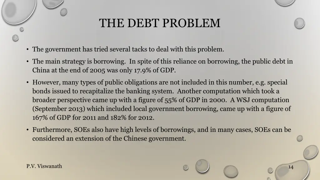 the debt problem