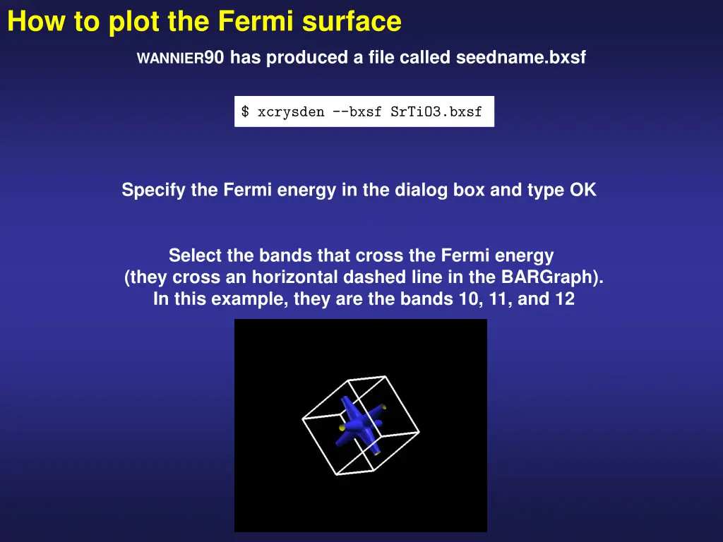 how to plot the fermi surface
