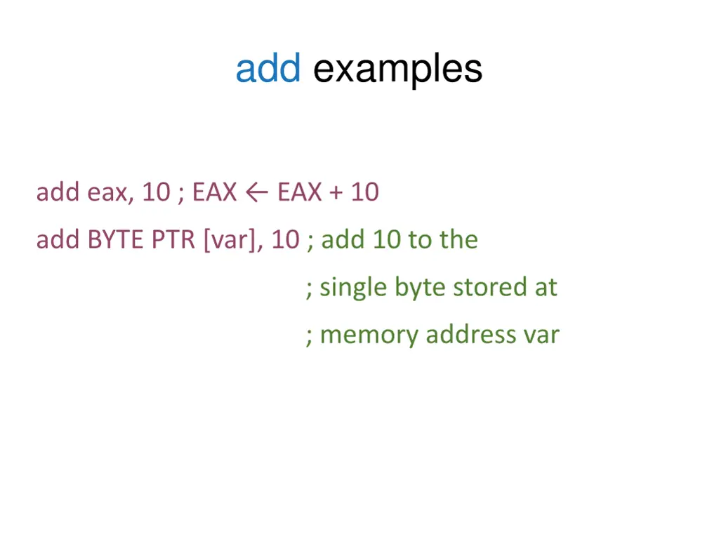 add examples