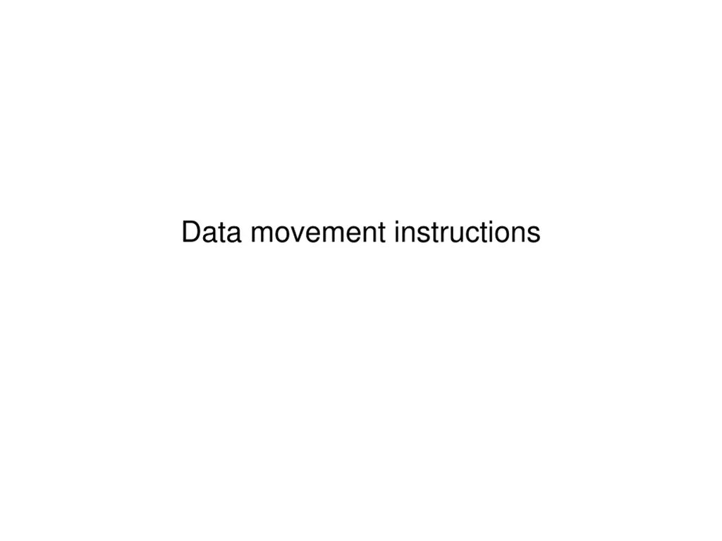 data movement instructions