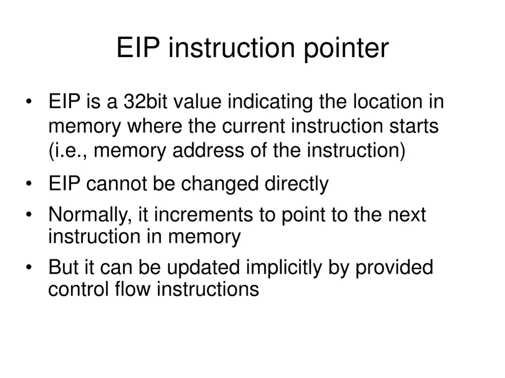 eip instruction pointer