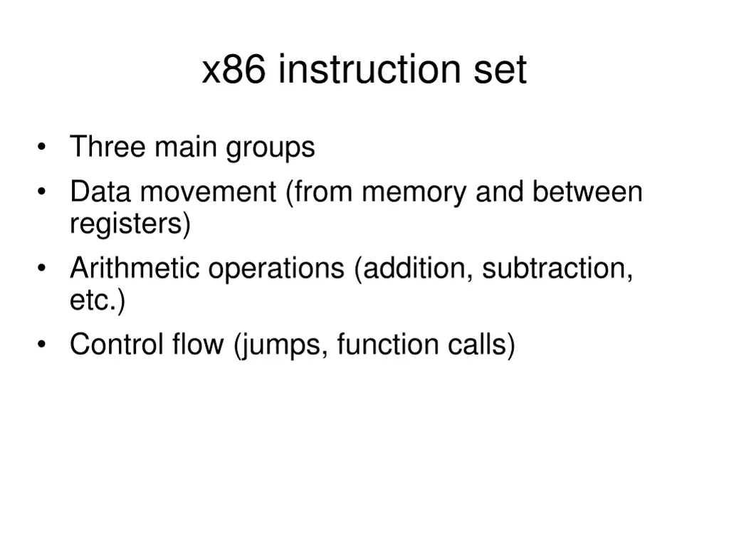 x86 instruction set 1