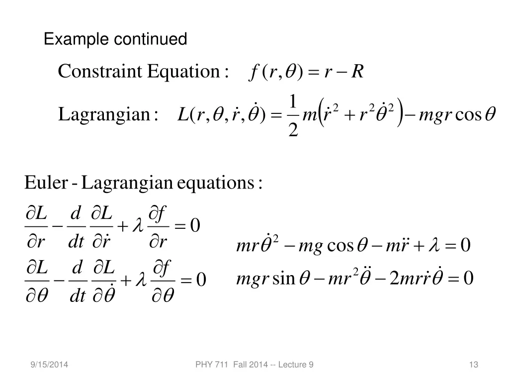 example continued 1