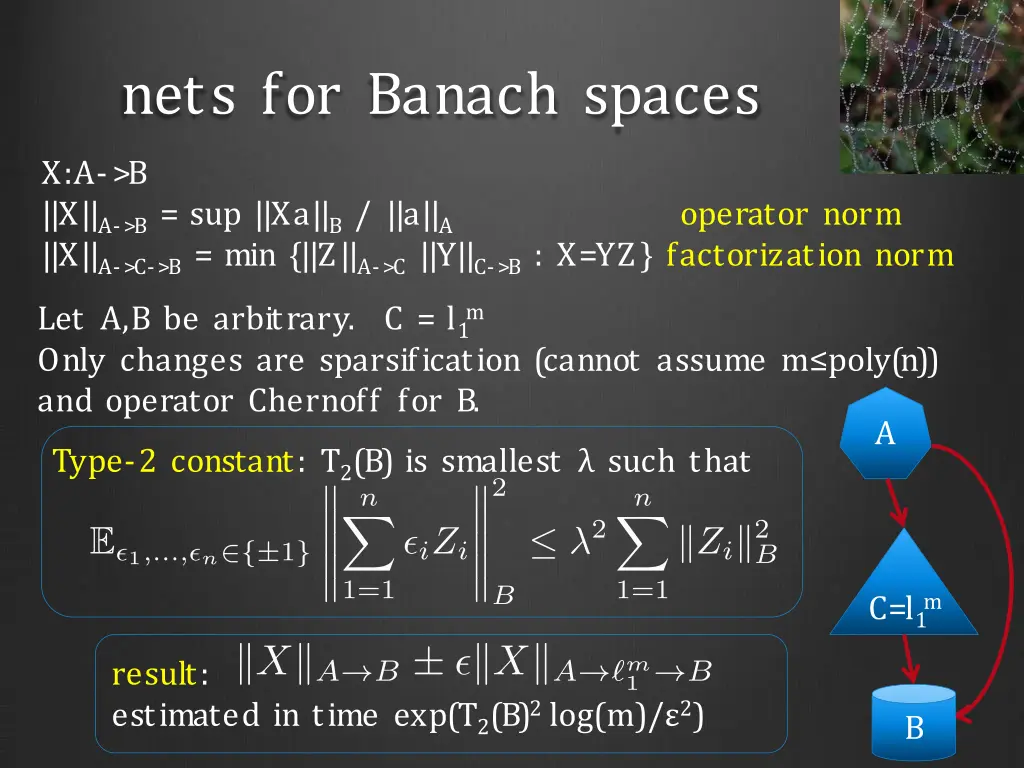 nets for banach spaces