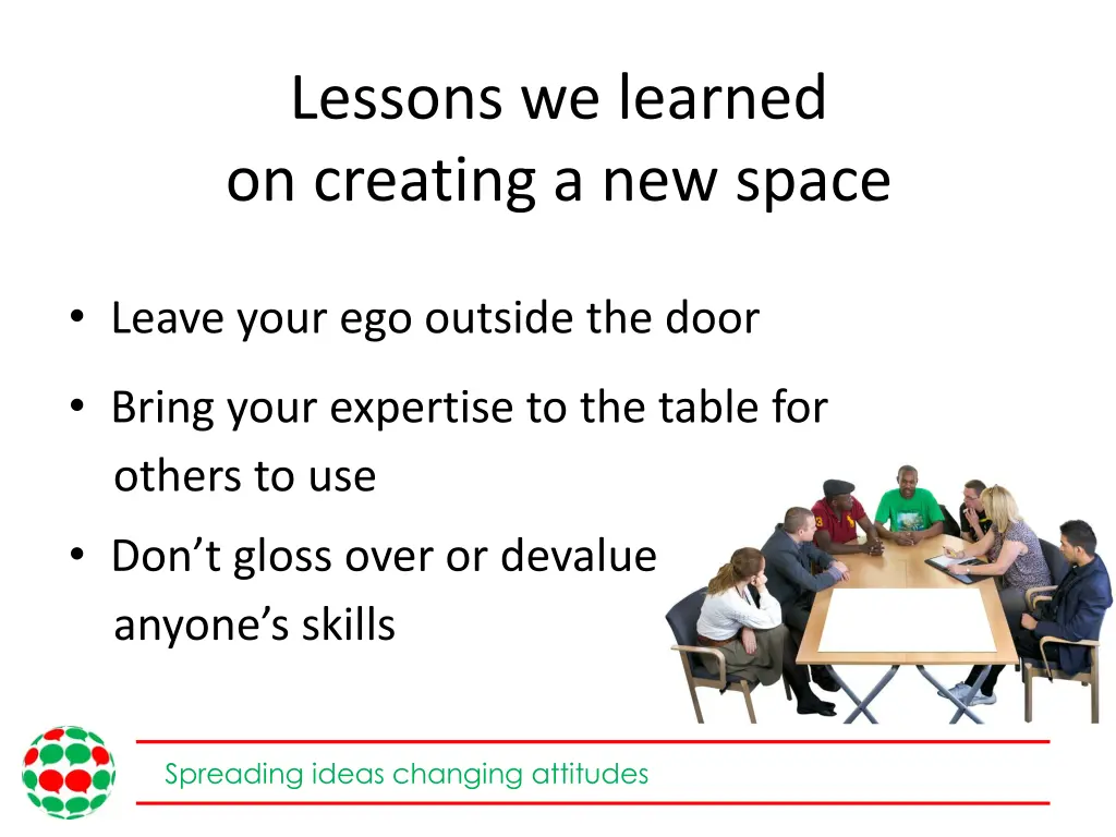 lessons we learned on creating a new space