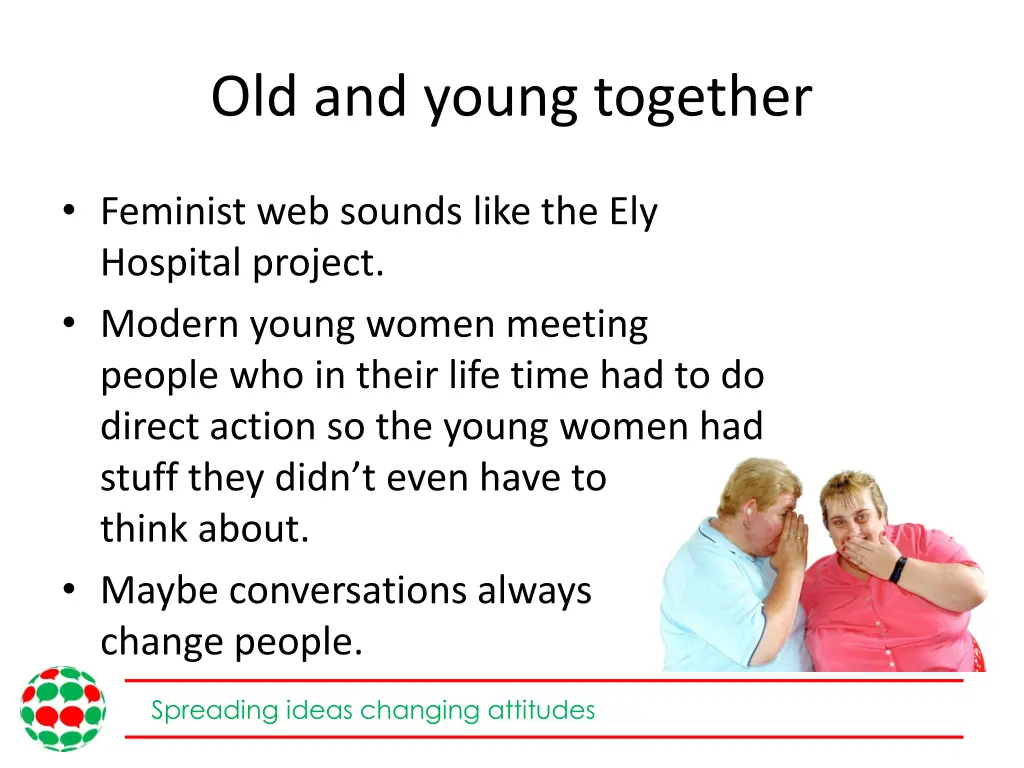 old and young together