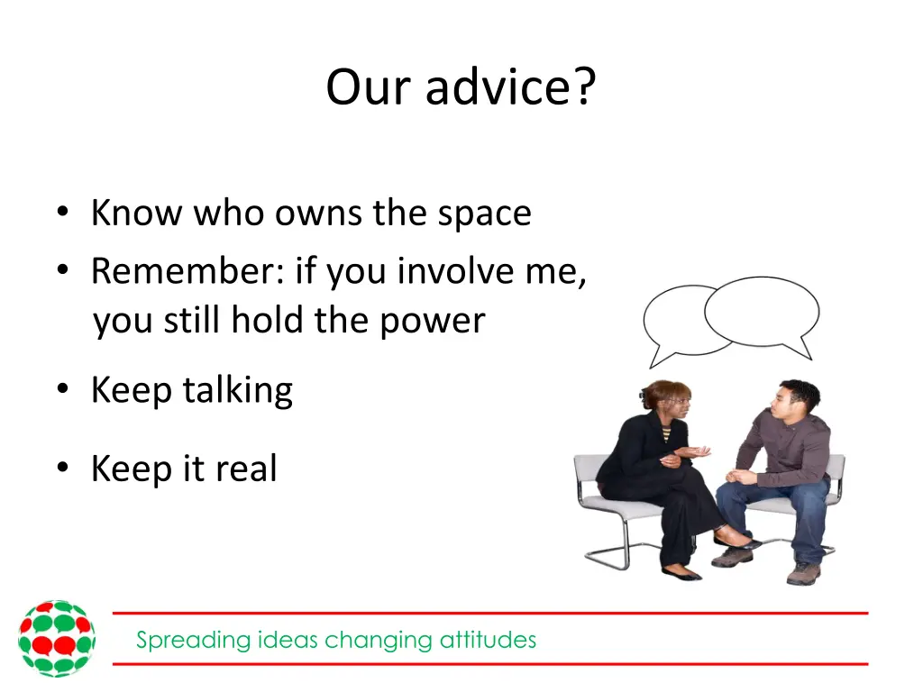 our advice