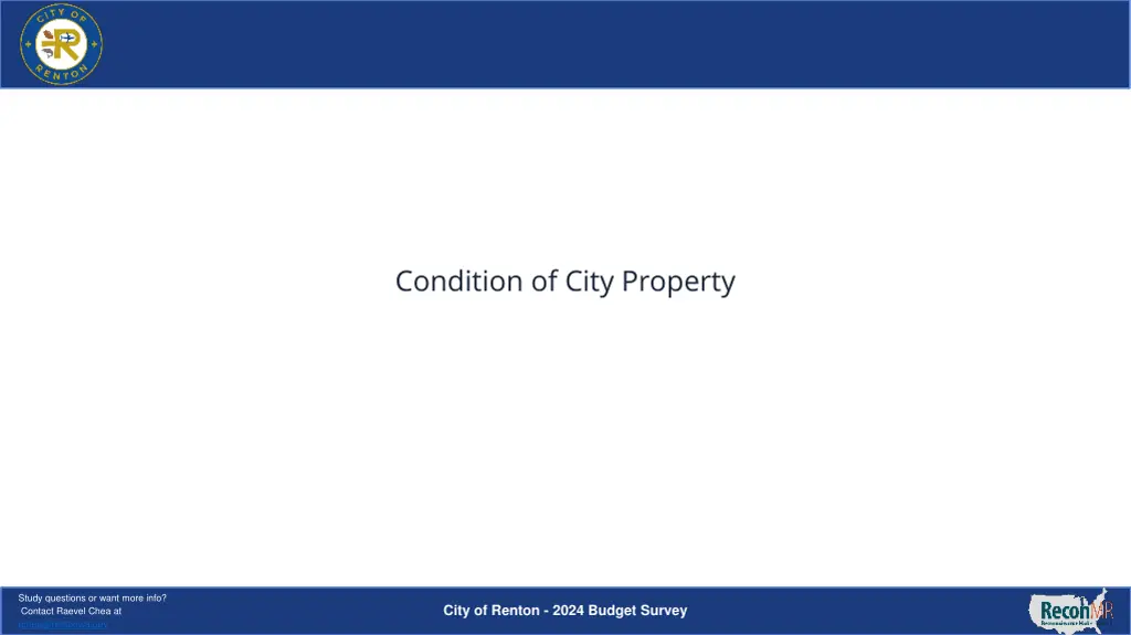 condition of city property