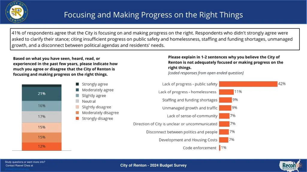 focusing and making progress on the right things